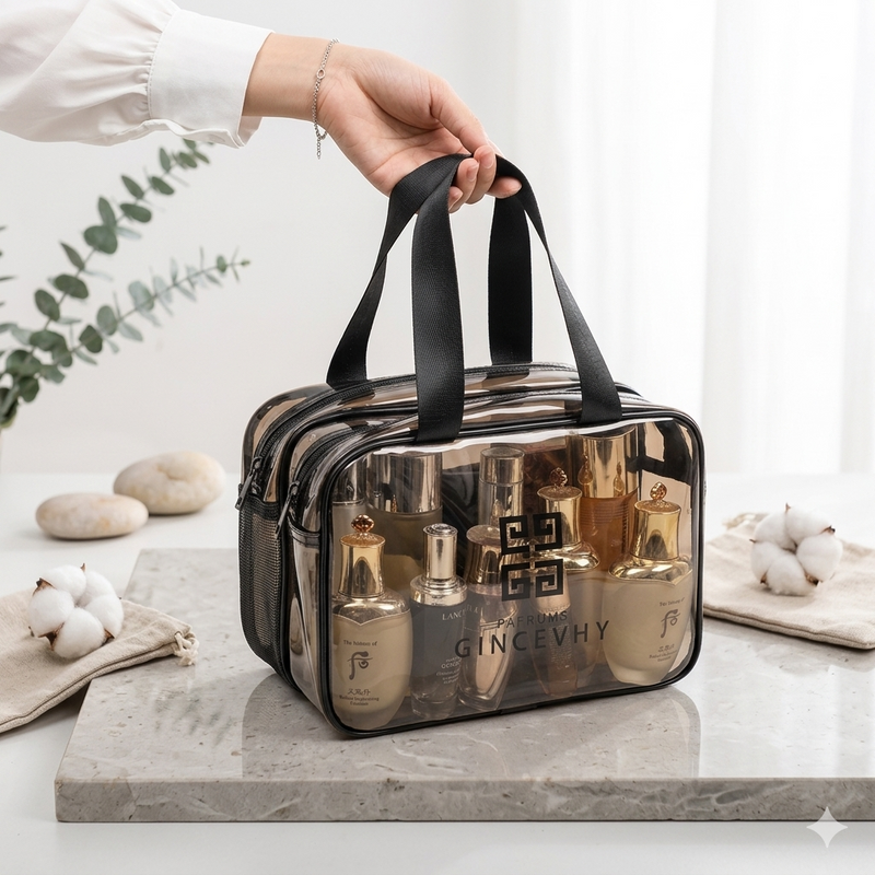 Bolsa Transparente para Cosméticos