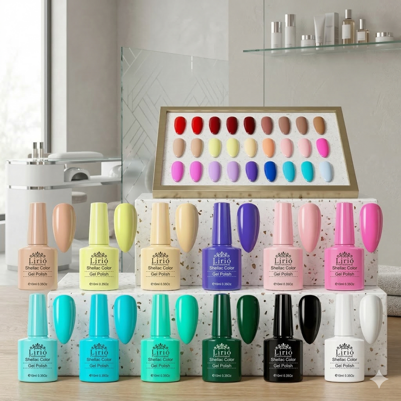 Kit 10 Esmaltes em Gel  10ml – Cores Profissionais