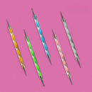 Kit 15 Pincéis + 10 Boleadores Em 5 Pincéis Manicure Desenho